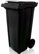 Mobilná plastová nádoba na odpad MGB 120 čierna