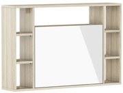 Rozkladací PC stolík Mouse (dub sonoma + biely lesk). Akcia -8%. Vlastná spoľahlivá doprava až k Vám domov. 1124965