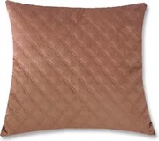 Dekoračný vankúš Christene 45x45 cm, hnedý s kosoštvorcami%