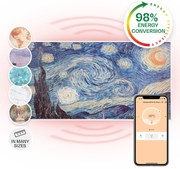 Klarstein Wonderwall Air Art Smart, infračervený ohrievač, 120 x 60 cm, 700 W, aplikácia, hviezdy