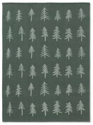 Ferm Living Vianočná bavlnená utierka Dark Green Tree