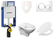 Cenovo zvýhodnený závesný WC set Geberit na zamurovanie + WC Ceramia S-Line Pro 110.302.00.5NR4
