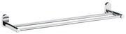Kela Nerezová nástenná tyč na uterák Lucido 60 cm dvojitá