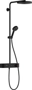 Hansgrohe Pulsify S, Showerpipe 260 1jet EcoSmart s termostatom ShowerTablet Select 400, čierna matná, HAN-24221670