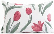 Bavlnená obliečka na vankúš Renforcé 40 × 60 cm – Tulipány