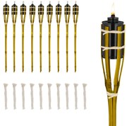 Sada 10 ks bambusových fakli 70cm RD45129, žltá