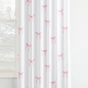 Goldea detský bavlnený záves - ružové mašličky 140x150 cm