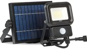 Kobi LED vonkajší solárny reflektor so senzorom 10W/3,7V 6500K IP65 2200mAh KB0166
