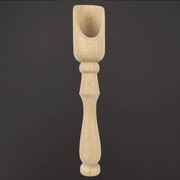 AMADEA Drevená lopatka na korenie, masívne drevo, veľkosť 14 cm