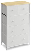 Autronic BONTEC Komoda 56x30x93cm, kov, šedá, AUK-E1051 GREY Farba: Biela