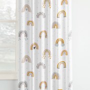 Goldea detský bavlnený záves - maľované dúhy 140x150 cm