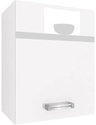 Kuchynská skrinka Belini horná 45 cm biely lesk INF SG45/1/WT/W/0/D