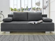 Rozkladacia pohovka Luzio, tmavo šedá látka%