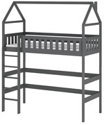 Posteľ Domček Otylia 80x160 grafit