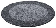 Ayyildiz, DOPREDAJ: 160x160 (průměr) kruh cm Kusový koberec Life Shaggy 1503 grey kruh, 160x160 (priemer) kruh, šedá, obývacia izba