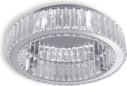Toolight Toolight, krištáľové stropné svietidlo 40cm, 24W, 4000K, 1120lm, APP1742-C, chrómová, OSW-09306
