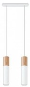 Sollux SL.0629 - Luster na lanku PABLO 2xGU10/40W/230V biela