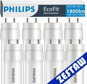 SADA 8 ks Philips LED trubíc 120 cm 17,5W 1800 lm 6500 K 30 000 h EcoFit