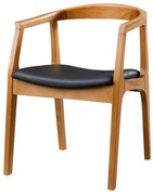 Jedálenská stolička Albero Black and Walnut