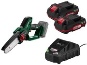 Parkside®  Aku reťazová píla 20 V Paghs C3 + Akumulátor 20 V/2 Ah, 2 kusy + Nabíjačka na akumulátor 20 V/2,4 A  (800011727)