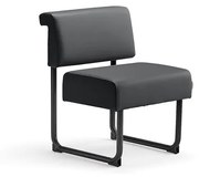 Kreslo START, dĺžka 600 mm, koženka, antracit