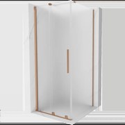 Mexen Velar posuvná sprchovacia kabína 90 x 90 cm, matné, brúsená meď - 871-090-090-31-65