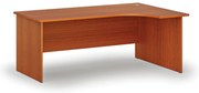 Rohový kancelársky písací stôl PRIMO WOOD, 180x120 cm, pravý, čerešňa