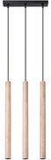 Sollux SL.1267 - Luster na lanku PASTELO 3xG9/8W/230V drevo