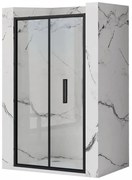 Sprchové dvere Rapid Fold 100x195 black Rea K6418