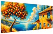 Obraz - Dom s pomarančmi II. (120x50 cm)