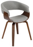 PROXIMA.store - Čalúnená stolička GARY FARBA: tmavosivá