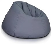 INTERMEDIC SK - Sedací vak MAXI 140x70 cm z polyesteru | rodinný vak, veľké kreslo, 570 l Farba: NC16 - Sivá tmavá (Polyester)