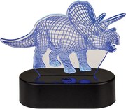Detská lampička 3D TRICERATOPS
