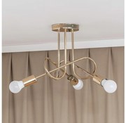 Prisadený luster OXFORD 3xE27/15W/230V zlatý