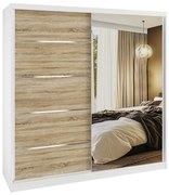 Šatníková skriňa SERENITY 200 cm dub sonoma mat MBP SERENITY SZP5/0/W/DS/0/HIAL