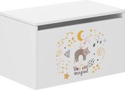 Wooden Toys KONTAJNER NA HRAČKY S MOTÍVOM MAČKY