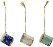 House Doctor Vianočná ozdoba Drum – set 3 ks