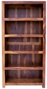 Knižnica Kali 90x180x35 indický masív palisander Super natural