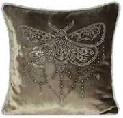 DEKORAČNÁ OBLIEČKA NA VANKÚŠ ROYAL8 45X45 CM TMAVOBÉŽOVÁ