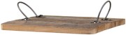 Dekoračný drevený podnos s ušami Grimaud Unit - 30*30*2 cm
