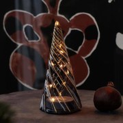 SIRIUS LED svetlo na stromček, sklo, čierne, 19 cm