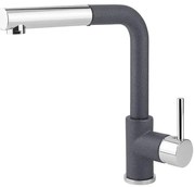 Concept BDG4527DG-Drezová batéria s vysúvacou sprchou 26,9 cm granit/tmavosivá