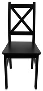 Jedálenská stolička NATE čierna
