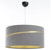 Luster na lanku SWING 1xE27/60W/230V šedá/zlatá