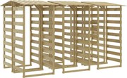 vidaXL Pergola so strechami 6 ks100x90x200 cm impregnované borovicové drevo
