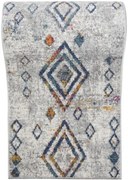 Behúň LAZUR G025A biely / tmavomodrý