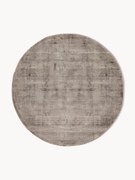 Okrúhly ručne tkaný koberec z viskózy Jane