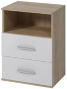 Nočný stolík Goda III 2S sonoma/biela