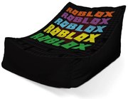 Sedací vak Lounge Roblox farebný text - detský, farebná
