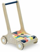 Vilac Drevený vozík s farebnými kockami Canopée